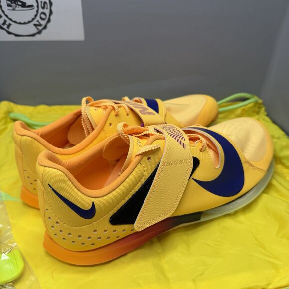 Nike Air Zoom Long Jump Elite Citron Pulse Indigo Burst Men Size 9 FZ9326-800